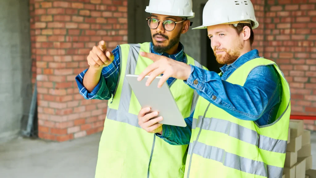 Construction site manager using snagging best practices for defect tracking and quality control